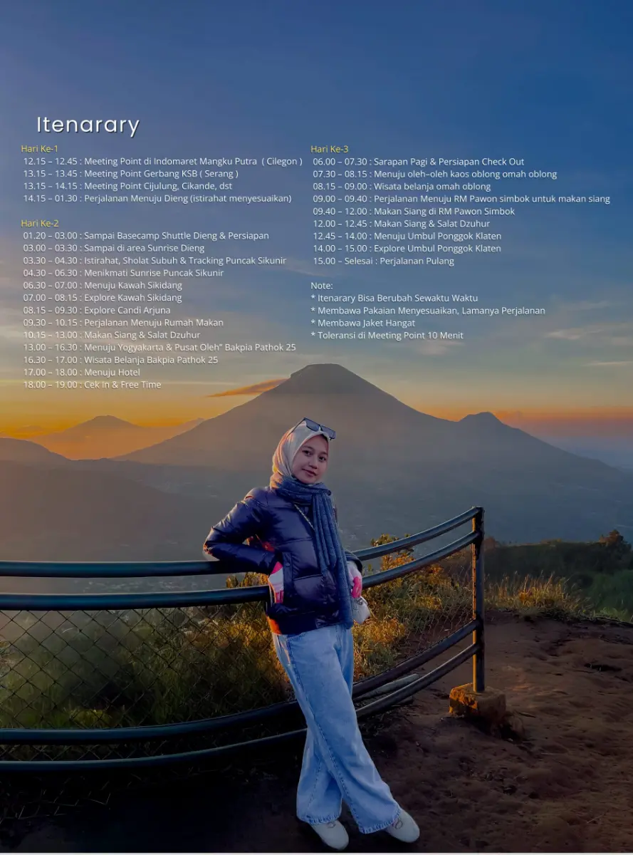 Open Trip Dieng 2